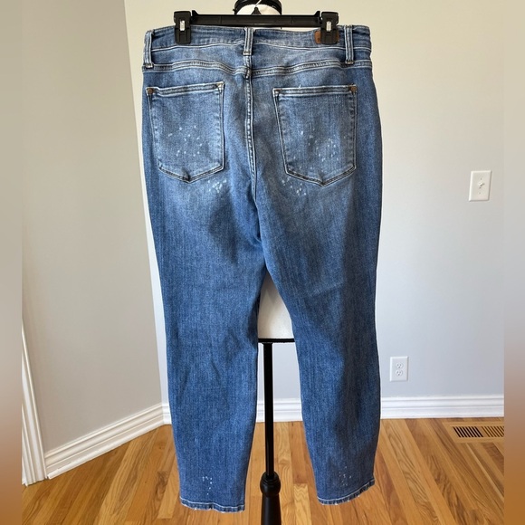 Judy Blue size 14W denim blue jeans modest mature plus size minimalist casual - Picture 2 of 16